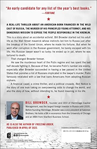 Red Notice: A True Story of High Finance, Murder, and One Man's Fight for Justice by Bill Browder
