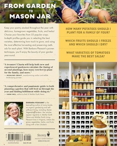 Homegrown Pantry: A Gardener’s Guide to Selecting the Best Varieties & Planting the Perfect Amounts for What You Want to Eat Year-Round by Barbara Pleasant