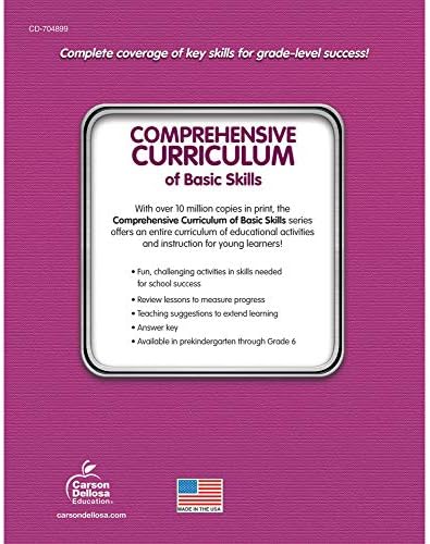 Carson Dellosa Comprehensive Curriculum of Basic Skills 6th Grade Workbooks All Subjects, Reading Comprehension, Language Arts, Grammar, Math, and Writing Practice, Classroom or Homeschool Curriculum by Thinking Kids