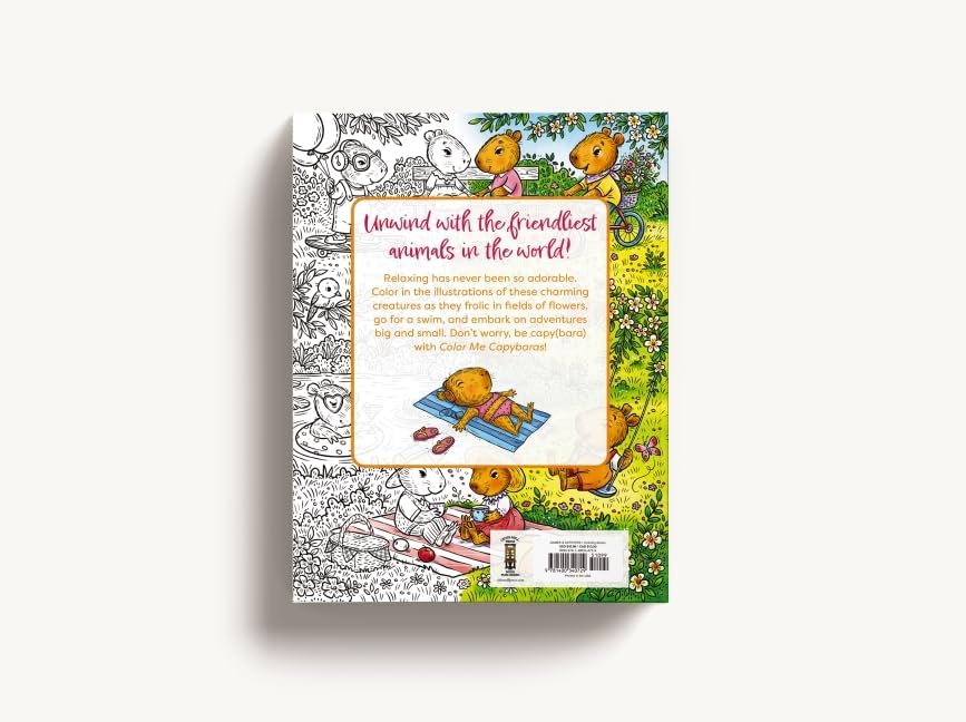 Color Me Capybaras: A Capy-tivating Coloring Book (Color Me Coloring Books) by Editors of Cider Mill Press