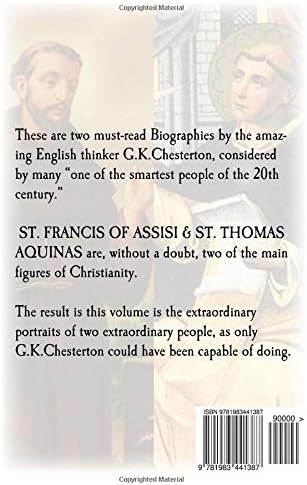 St. Francis of Assisi & St. Thomas Aquinas (TWO BIOGRAPHIES) by G.K. Chesterton