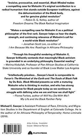 Black Minded: The Political Philosophy of Malcolm X (Black Critique) by Michael E. Sawyer