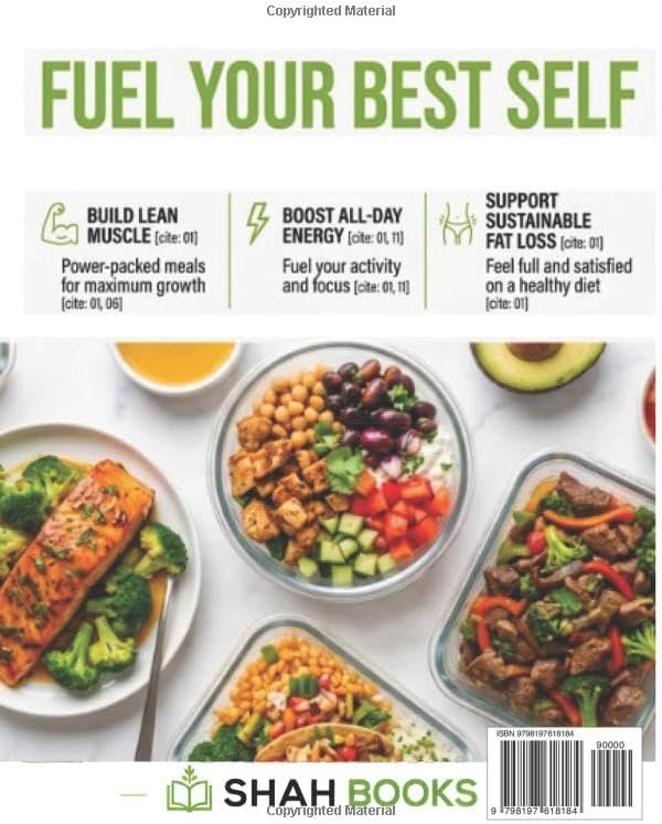 The High Protein Meal Prep Cookbook: Easy High-Protein Recipes for Weight Loss, Muscle Growth & Healthy Weekly Meal Prep by SHAH BOOKS