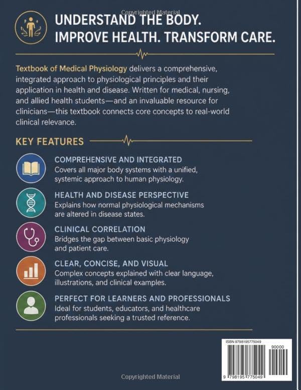 TEXTBOOK OF MEDICAL PHYSIOLOGY: Integrative Human Function in Health and Illness by DR. EVELYN T. BENNETT
