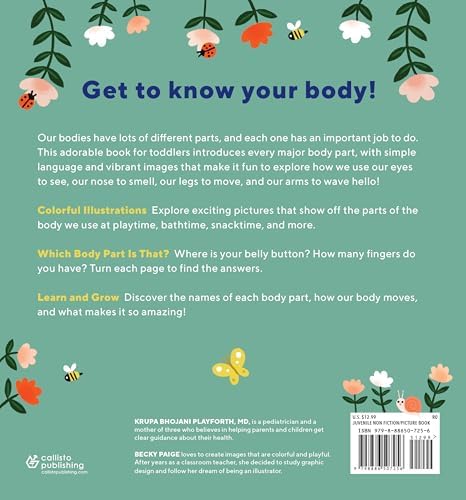 Eyes, Nose, Belly, Toes: My First Human Body Book by Krupa Bhojani Playforth MD