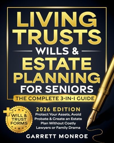 Living Trusts, Wills & Estate Planning for Seniors - The Complete 3-in-1 Guide: Protect Your Assets, Avoid Probate & Create an Estate Plan Without Costly Lawyers or Family Drama (+Will & Trust Forms) by Garrett Monroe