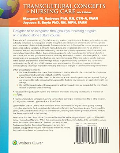 Transcultural Concepts in Nursing Care by Margaret M. Andrews PhD RN CTN-A FAAN