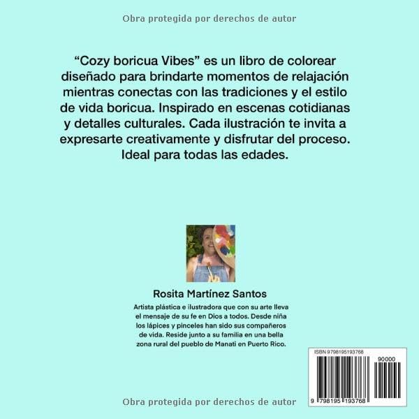 Cozy Boricua Vibes: relax, coloring & enjoy (Spanish Edition) by Rosita Martinez