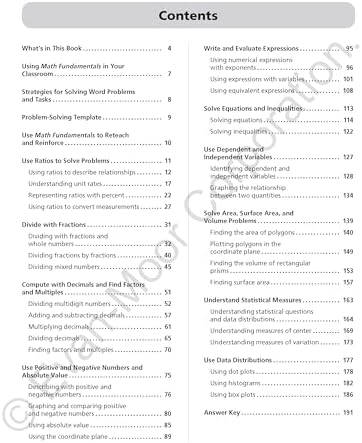 Evan-Moor Math Fundamentals Workbook, Grade 6 by Evan-Moor