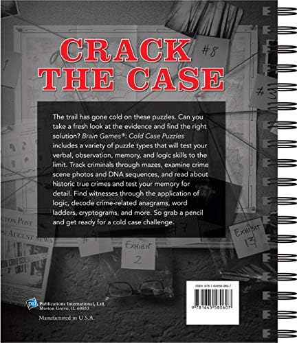 Brain Games - Cold Case Puzzles by Publications International Ltd.