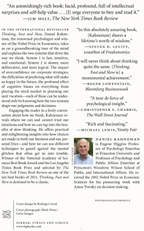 Thinking, Fast and Slow by Daniel Kahneman