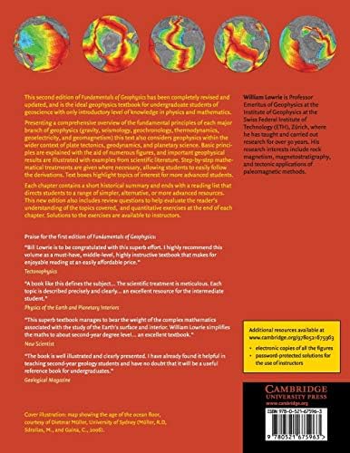 Fundamentals of Geophysics by William Lowrie