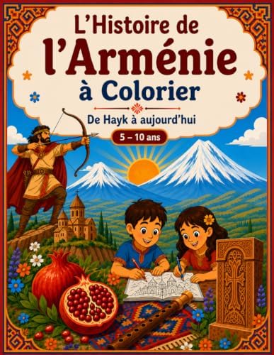 L'Histoire de l'Arménie à Colorier: De Hayk à aujourd'hui — Coloriage éducatif pour enfants de 5 à 10 ans (46 illustrations) (The Story of Armenia — Multilingual Editions) (French Edition) by Jacques Papazian
