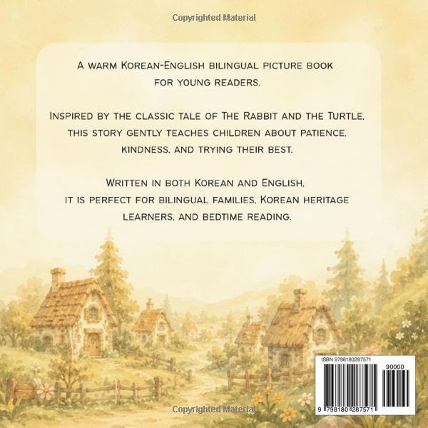 The Rabbit and The Turtle: Korean English Children's Book (토끼와 거북이: 한국어 영어 동화책) by Hamppy Books