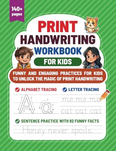Print Handwriting Workbook for Kids: Funny and engaging practices for kids to unlock the magic of print handwriting by Justin Du