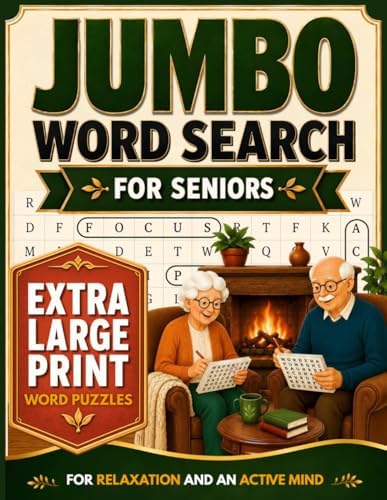 Jumbo Word Search for Seniors: Adult Activity Book with 100 Easy Large Print Word Find Puzzles to Keep Your Mind Sharp Every Day (Word Find Books for Adults) by KRW Media Publishing