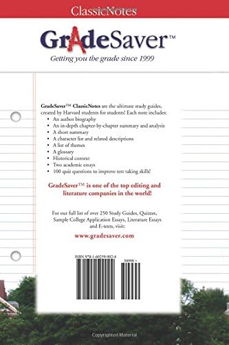 GradeSaver (TM) ClassicNotes: The Protestant Ethic and the Spirit of Capitalism by Hana Connelly