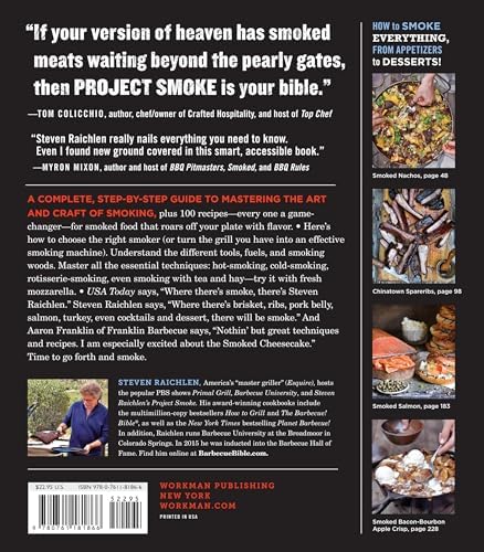 Project Smoke: Seven Steps to Smoked Food Nirvana, Plus 100 Irresistible Recipes from Classic (Slam-Dunk Brisket) to Adventurous (Smoked Bacon-Bourbon ... (Steven Raichlen Barbecue Bible Cookbooks) by Steven Raichlen