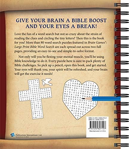 Brain Games - Bible Word Search (Large Print) by Publications International Ltd.