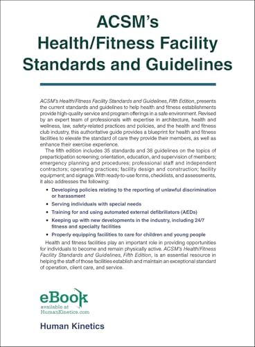 ACSM's Health/Fitness Facility Standards and Guidelines by American College of Sports Medicine