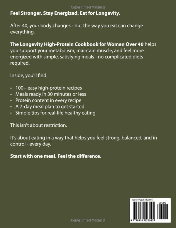 The Longevity High-Protein Cookbook for Women Over 40: Boost Metabolism, Preserve Muscle, Support Hormone Balance & Healthy Aging with Easy, ... cookbook series for simple, healthy eating) by Megan Sloan