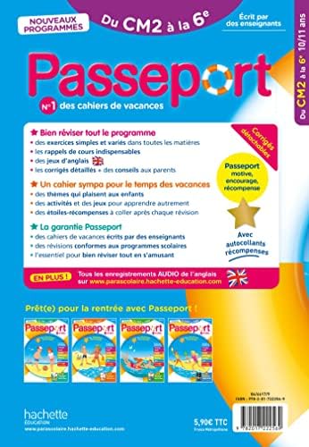 Passeport - Du CM2 à la 6ème 10/11 ans - Cahier de vacances 2026 by Eliane Masclet