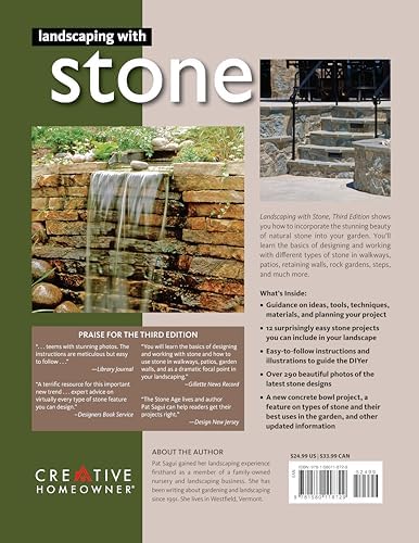 Landscaping with Stone, Third Edition: Create Patios, Walkways, Walls, and Other Landscape Features (Creative Homeowner) Learn to Plan, Design, and Work with Natural Stone - 12 Projects by Pat Sagui