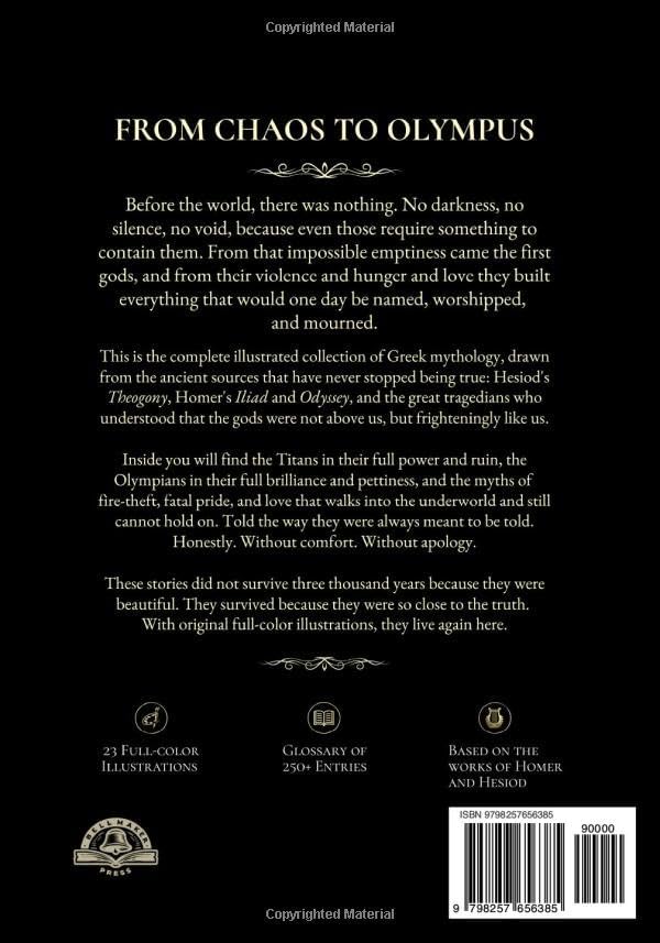 Greek Mythology - The Age of Gods: An Illustrated Collection of Myths and Legends from Ancient Greece - Creation, Titans and the Olympians (Folklore, Myths & Legends) by Claudia Renberg