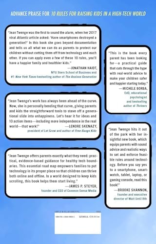 10 Rules for Raising Kids in a High-Tech World: How Parents Can Stop Smartphones, Social Media, and Gaming from Taking Over Their Children's Lives by Jean M. Twenge PhD