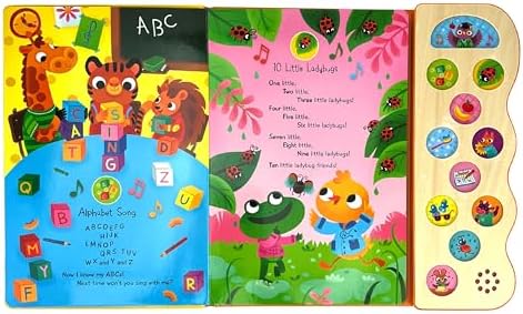 ABC & 123 Learning Songs: Interactive Children's Sound Book (11 Button Sound) by Scarlett Wing
