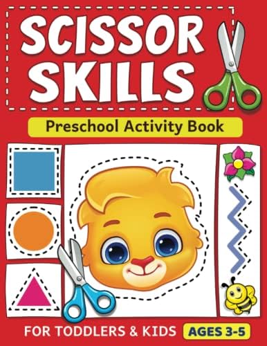 Scissor Skills Preschool Activity Book: Learn to Cut Lines, Shapes, Fruits, Animals | Fun Cutting & Coloring Book for Kids | Preschool Learning Activities for 3-5 Year Olds by Lucas & Friends by RV AppStudios