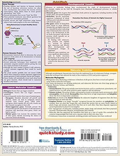 Molecular Biology: a QuickStudy Laminated Reference Guide by Randy Brooks PhD