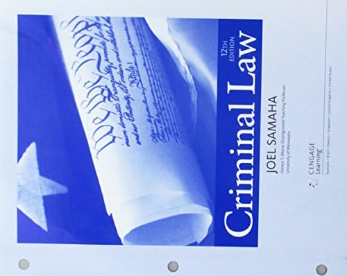 Criminal Law by Joel Samaha