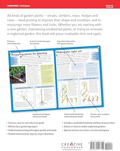 Home Gardener's Pruning Specialist Guide: Caring for Shrubs, Trees, Climbers, Hedges, Conifers, Roses and Fruit Trees (Creative Homeowner) A-Z of Plants & How to Prune Them, Creating Arches, and More by David Squire