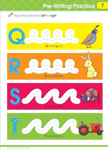 School Zone Get Ready for Kindergarten Workbook: 256 Pages, Early Learning Activities, ABCs, Letters, Numbers & Early Math, Ages 5–6 by School Zone
