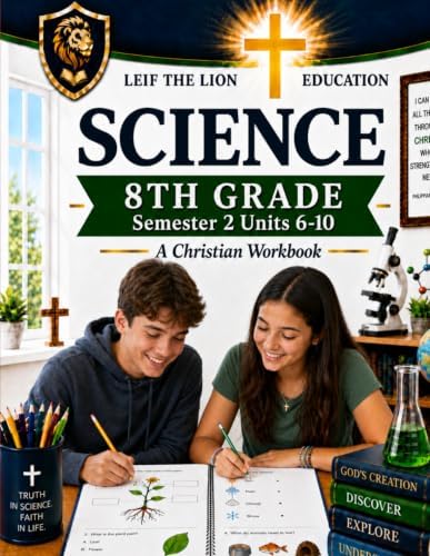 8th Grade Science - Semester 2 Units (6-10): A Christian Homeschool Workbook (Science Semesters Grades 3-12) by Matthew E Webb