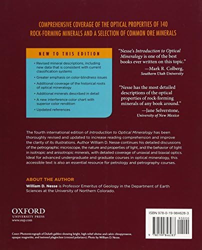 Introduction to Optical Mineralogy by Dr. William Nesse