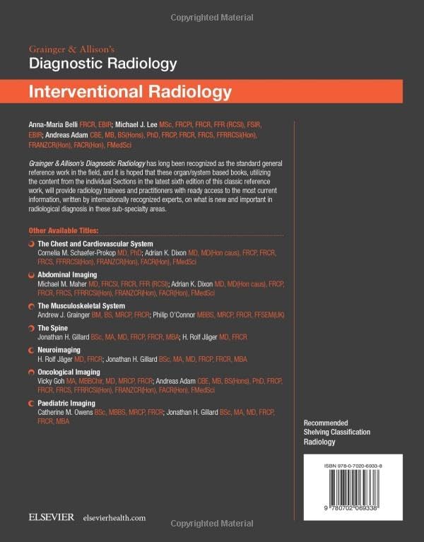 Grainger & Allison’s Diagnostic Radiology: Interventional Imaging by Belli