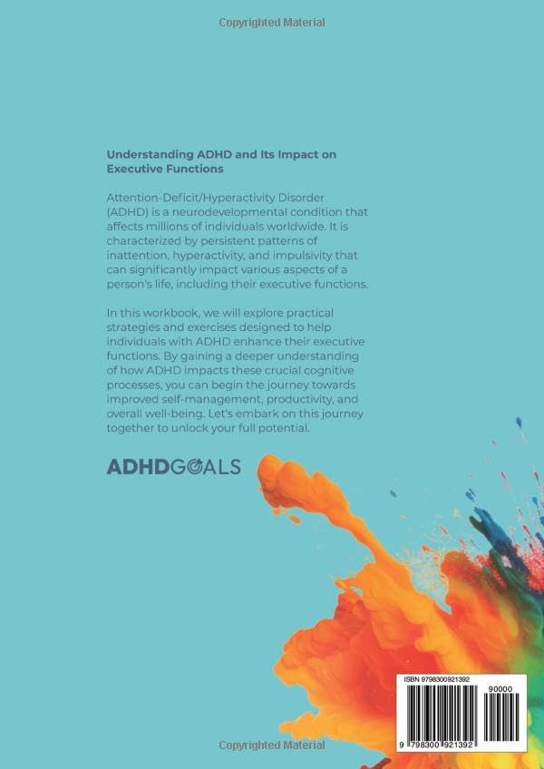ADHD Executive Function Workbook (ADHD Mastery Workbook Series) by ADHD Goals