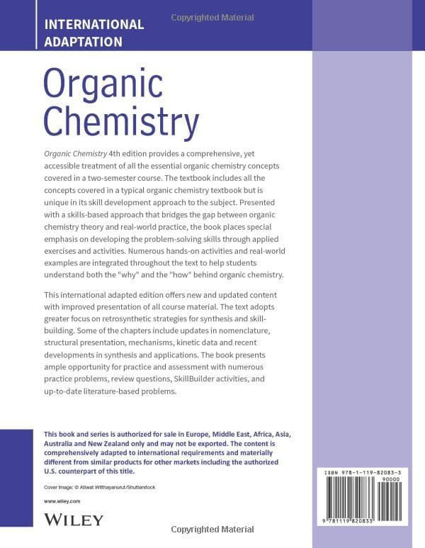 Organic Chemistry, International Adaptation by David R. Klein