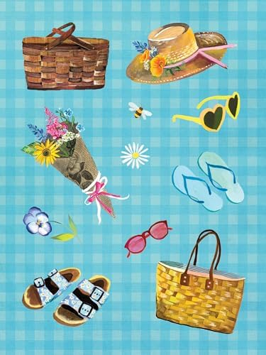 Wildflower Picnic Sticker Book: 100+ Stickers of Fresh Fruits, Flowers, and Gingham Galore! by Katie Daisy