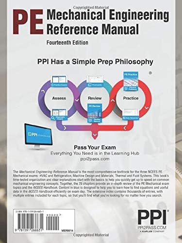 PPI Mechanical Engineering Reference Manual 14th Edition Comprehensive Reference Manual for the 2026 NCEES Computer Based PE Exam by Michael R. Lindeburg PE