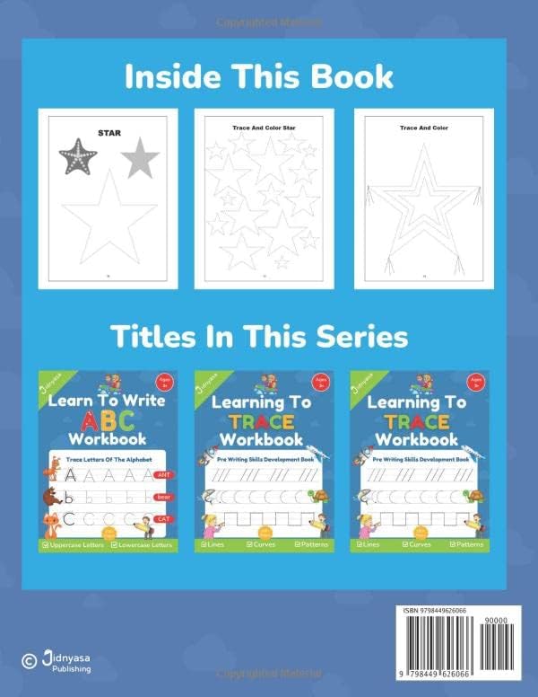Learn To Draw Shapes Workbook: Shapes Educational Activity Book. Shapes Tracing Book For Toddlers, Preschool, Pre-K and Kindergarten. (Pre-writing Tracing Workbooks For Kids 3-5 years) by Jidnyasa Publishing