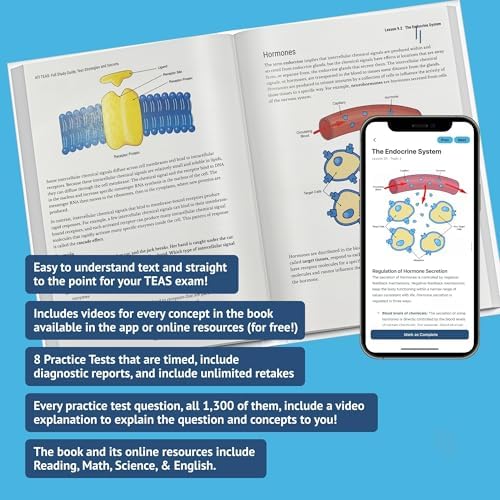 ATI TEAS 7 Study Guide 2026 Printed In Color: Smart Edition Nursing Exam Prep Book Review Manual with 8 Practice Tests, 100 video lessons, flashcards ... the ATI TEAS 7 Nursing School Entrance Exam by Smart Edition