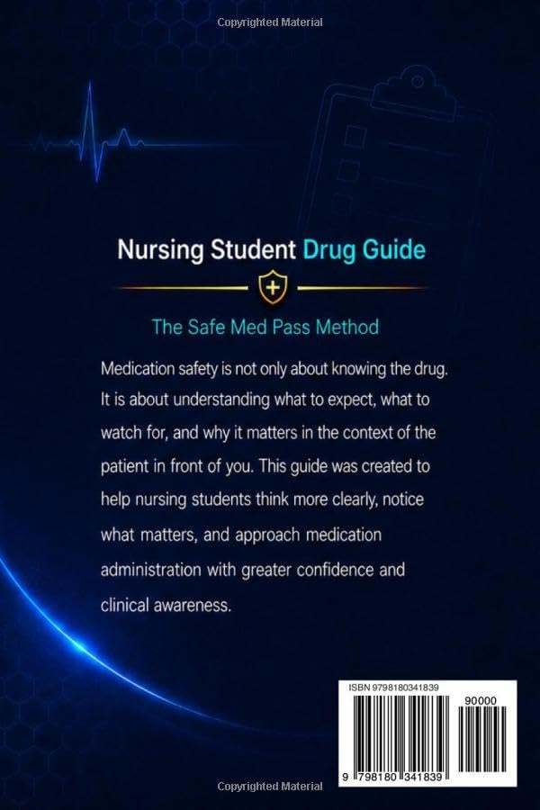 Nursing Student Drug Guide: The Safe Med Pass Method for Top 200 Common Meds, Hold Parameters, Red Flags, Clinical Confidence, and Exam Prep by Anthony Miles
