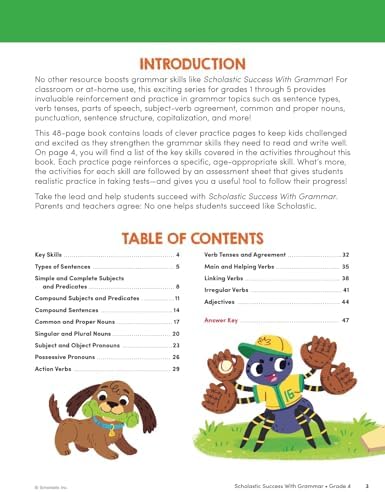 Scholastic Success with Grammar Grade 4 Workbook by Scholastic Teaching Resources