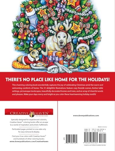 Creative Haven Home for the Holidays Coloring Book (Adult Coloring Books: Christmas) by Teresa Goodridge