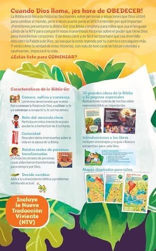 Biblia GO para niños NTV (Tapa dura): Una Biblia para niños que transforma (GO Bible) (Spanish Edition) by Tyndale