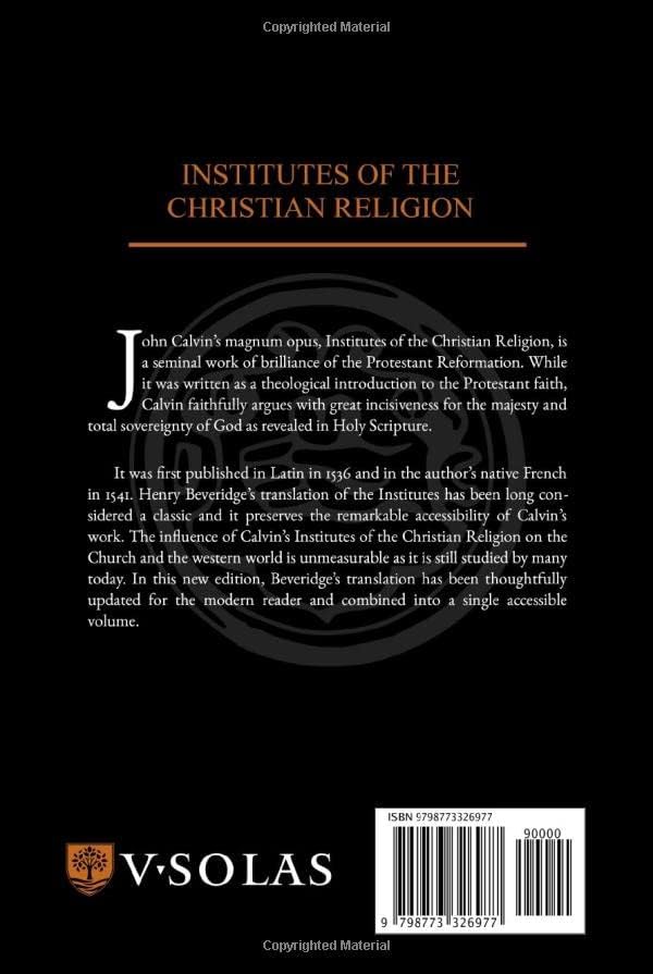 Institutes of the Christian Religion, Book Fourth by John Calvin