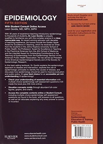 Epidemiology: with STUDENT CONSULT Online Access (Gordis, Epidemiology) by Leon Gordis MD MPH DrPH